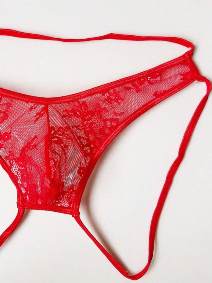 Men's Sexy Hollow Out Lace Underwear